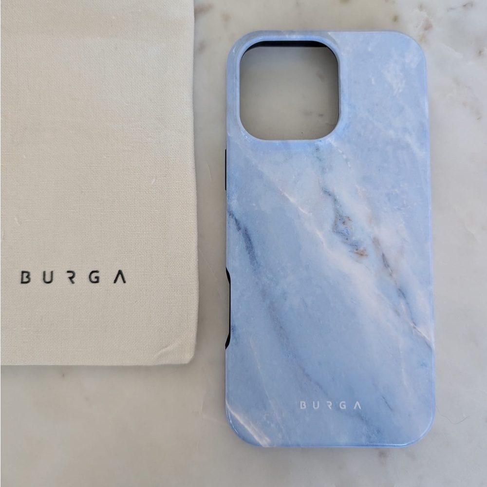 Burga Blue Marble Phone Case for iPhone 16 Pro Max (MagSafe)